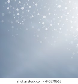 Structure molecule and communication Dna, atom, neurons. Science concept for your design. Vector illustration.