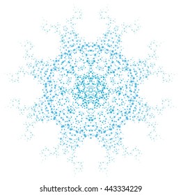 Structure molecule and communication Dna, atom, neurons. Science concept for your design. Connected lines with dots. Medical, technology, chemistry, science background. Vector illustration