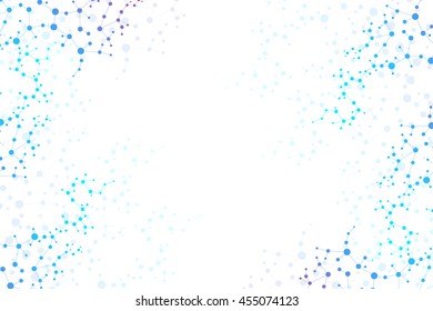 Structure molecule and communication Dna, atom, neurons. Science concept for your design. Connected lines with dots. Medical, technology, chemistry, science background. Vector illustration