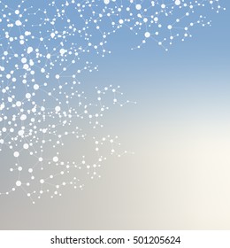 Structure molecule and communication Dna, atom, neurons. Science concept for your design. Connected lines with dots. Medical, technology, chemistry, science background. Vector illustration