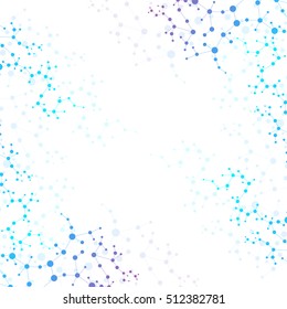 Structure molecule and communication. Dna, atom, neurons. Scientific concept for your design. Connected lines with dots. Medical, technology, chemistry, science background. Vector illustration