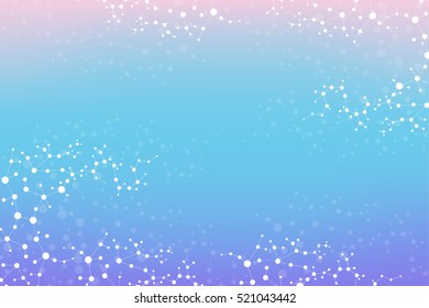 Structure molecule and communication. Dna, atom, neurons. Scientific concept for your design. Connected lines with dots. Medical, technology, chemistry, science background. Vector illustration.