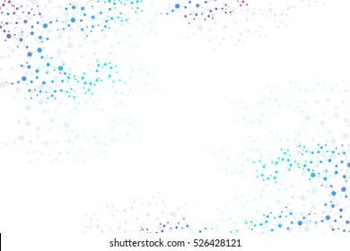 Structure molecule and communication. Dna, atom, neurons. Scientific concept for your design. Connected lines with dots. Medical, technology, chemistry, science background. Vector illustration