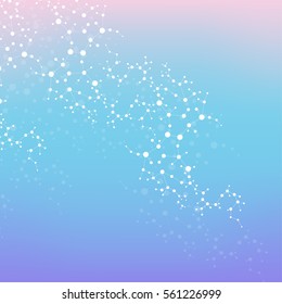 Structure molecule and communication. Dna, atom, neurons. Scientific concept for your design. Connected lines with dots. Medical, technology, chemistry, science background. Vector illustration.