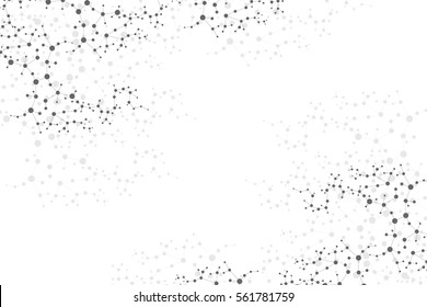 Structure molecule and communication. Dna, atom, neurons. Scientific concept for your design. Connected lines with dots. Medical, technology, chemistry, science background. Vector illustration.