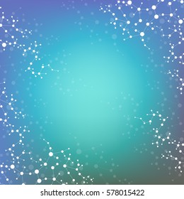 Structure molecule and communication. Dna, atom, neurons. Scientific concept for your design. Connected lines with dots. Medical, technology, chemistry, science background. Vector illustration