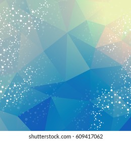 Structure molecule and communication. Dna, atom, neurons. Scientific concept for your design. Connected lines with dots. Medical, technology, chemistry, science background. Vector illustration