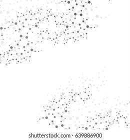 Structure molecule and communication. Dna, atom, neurons. Scientific concept for your design. Connected lines with dots. Medical, technology, chemistry, science background. Vector illustration