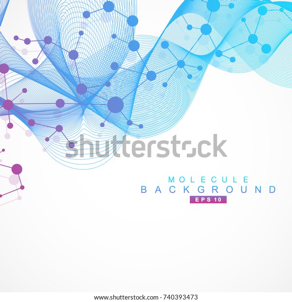 https www shutterstock com zh hant image vector structure molecule communication dna atom neurons 740393473