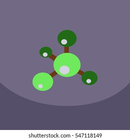 Structure molecule and communication Dna of atomand neurons. Science concept for your connected lines with dots. Medical technology and chemistry science and icons with Vector illustration