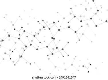 Structure molecule and communication Dna background. atom Vector illustration.