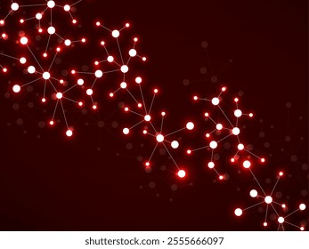 Structure molecule and communication, scientific background. Medicine, science and technology. Vector illustration