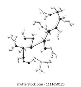 Structure of molecule and communication. Scientific concept. Medical, chemistry, science.
