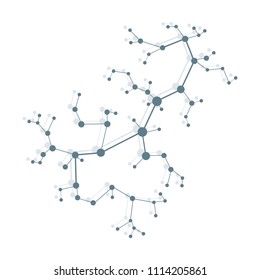 Structure of molecule and communication. Scientific concept. Medical, chemistry, science.