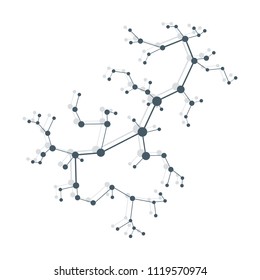 Structure of molecule and communication. Scientific concept. Medical, chemistry, science.