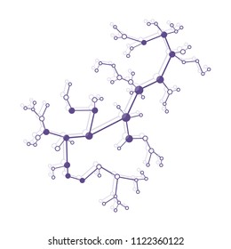 Structure of molecule and communication. Scientific concept. Medical, chemistry, science.