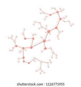 Structure of molecule and communication. Scientific concept. Medical, chemistry, science.