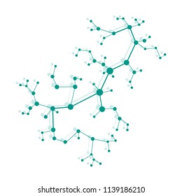 Structure of molecule and communication. Scientific concept. Medical, chemistry, science.