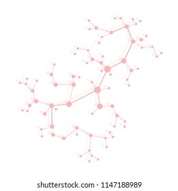 Structure of molecule and communication. Scientific concept. Medical, chemistry, science.