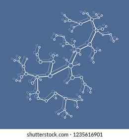 Structure of molecule and communication. Scientific concept. Medical, chemistry, science.