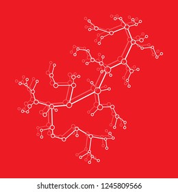 Structure of molecule and communication. Scientific concept. Medical, chemistry, science.