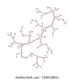 Structure of molecule and communication. Scientific concept. Medical, chemistry, science.