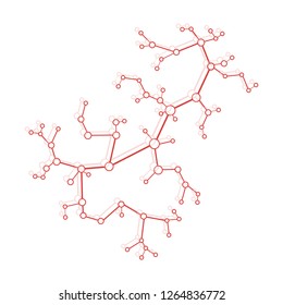 Structure of molecule and communication. Scientific concept. Medical, chemistry, science.