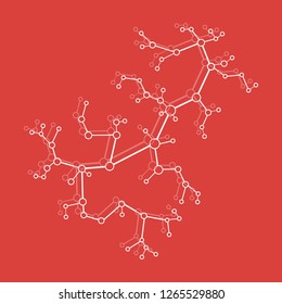 Structure of molecule and communication. Scientific concept. Medical, chemistry, science.