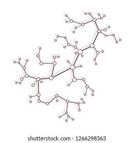 Structure of molecule and communication. Scientific concept. Medical, chemistry, science.