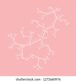 Structure of molecule and communication. Scientific concept. Medical, chemistry, science.