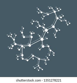 Structure of molecule and communication. Scientific concept. Medical, chemistry, science.