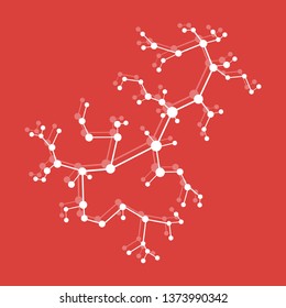 Structure of molecule and communication. Scientific concept. Medical, chemistry, science.