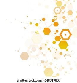 Structure molecule and communication. Scientific concept for your design.