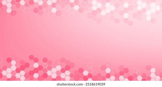Strukturmolekül DNA, Atom, Neuronen. Wissenschaftliche Banner Kollagen rosa Struktur. Medizinische, technologische, chemische und wissenschaftliche Konzepte. Vektorgrafik