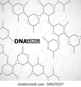 Structure molecule of DNA. Geometric abstract background. Vector illustration. Eps10
