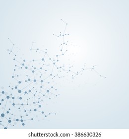 Structure molecule of DNA and neurons. Abstract background. Medicine, science and technology. Vector illustration for your design.