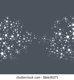 Structure molecule of DNA and neurons. Abstract background. Medicine, science and technology. Vector illustration for your design.