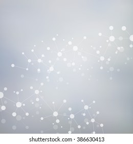 Structure molecule of DNA and neurons. Abstract background. Medicine, science and technology. Vector illustration for your design.