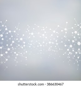 Structure molecule of DNA and neurons. Abstract background. Medicine, science and technology. Vector illustration for your design.