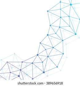 Structure molecule of DNA and neurons. Abstract background. Medicine, science and technology. Vector illustration for your design.