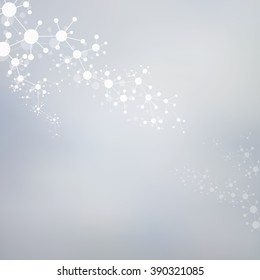 Structure molecule of DNA and neurons. Abstract background. Medicine, science and technology. Vector illustration for your design.