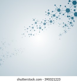 Structure molecule of DNA and neurons. Abstract background. Medicine, science and technology. Vector illustration for your design.