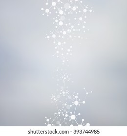 Structure molecule of DNA and neurons. Abstract background. Medicine, science and technology. Vector illustration for your design.