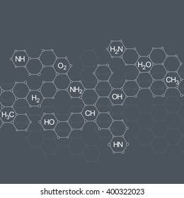 Structure molecule of DNA and neurons. Abstract background. Medicine, science and technology. Vector illustration for your design.