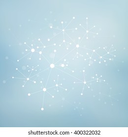 Structure molecule of DNA and neurons. Abstract background. Medicine, science and technology. Vector illustration for your design.
