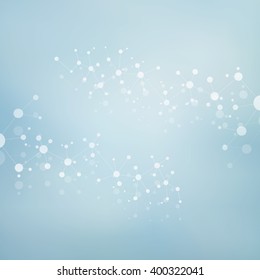 Structure molecule of DNA and neurons. Abstract background. Medicine, science and technology. Vector illustration for your design.