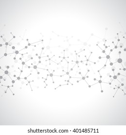 Structure molecule of DNA and neurons. Abstract background. Medicine, science and technology. Vector illustration for your design.