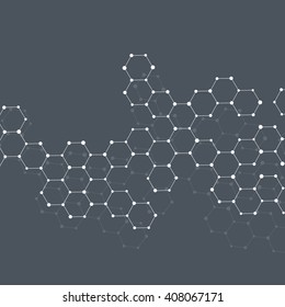 Structure molecule of DNA and neurons. Abstract background. Medicine, science and technology. Vector illustration for your design.