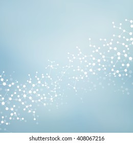 Structure molecule of DNA and neurons. Abstract background. Medicine, science and technology. Vector illustration for your design.