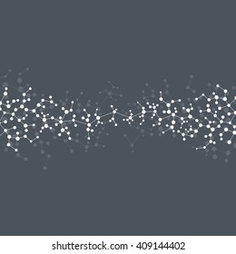 Structure molecule of DNA and neurons. Abstract background. Medicine, science and technology. Vector illustration for your design.